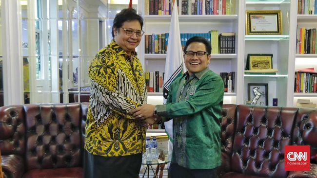 Ditemui Airlangga, Cak Imin Ingatkan Waktu Pendaftaran Capres