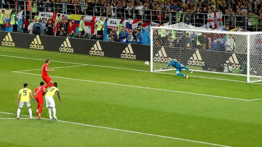 Skor 4-3 di babak adu penalti meloloskan Inggris ke babak perempat final yang akan menghadapi Swedia.