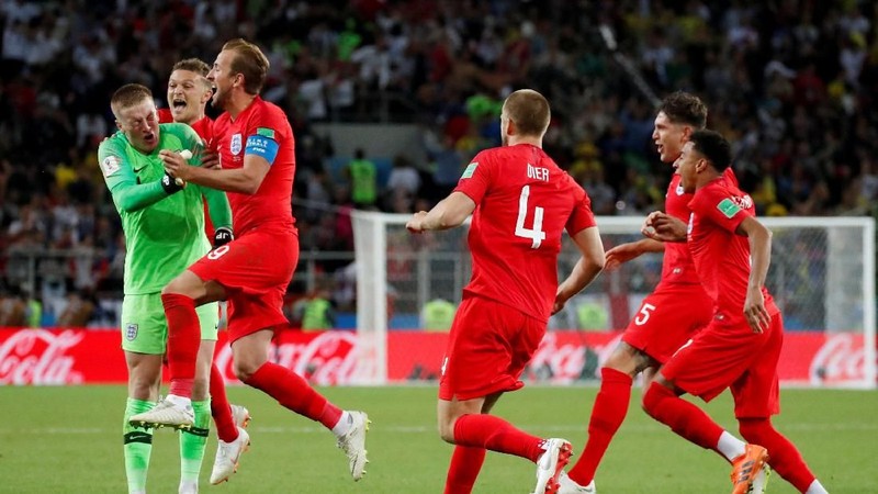 Skor 4-3 di babak adu penalti meloloskan Inggris ke babak perempat final yang akan menghadapi Swedia.