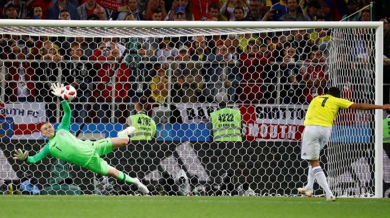 Skor 4-3 di babak adu penalti meloloskan Inggris ke babak perempat final yang akan menghadapi Swedia.