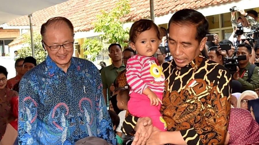 Presiden Grup Bank Dunia Jim Yong Kim mengaku optimistis terhadap persiapan penyelenggaraan Pertemuan Tahunan IMF-World Bank 2018