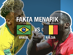 Fakta Menarik Jelang Brasil vs Belgia di Babak Delapan Besar