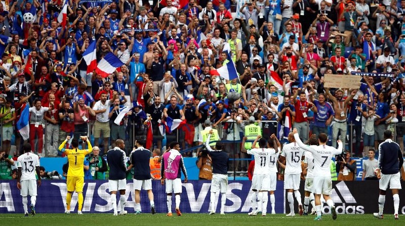 Raphael Varane dan Antoine Griezmann menjadi pahlawan kemenangan Prancis.