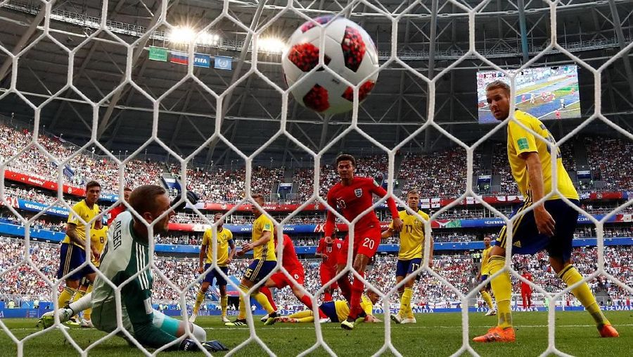 Inggris lolos ke semi Final Piala Dunia untuk petama kalinya sejak 1990.