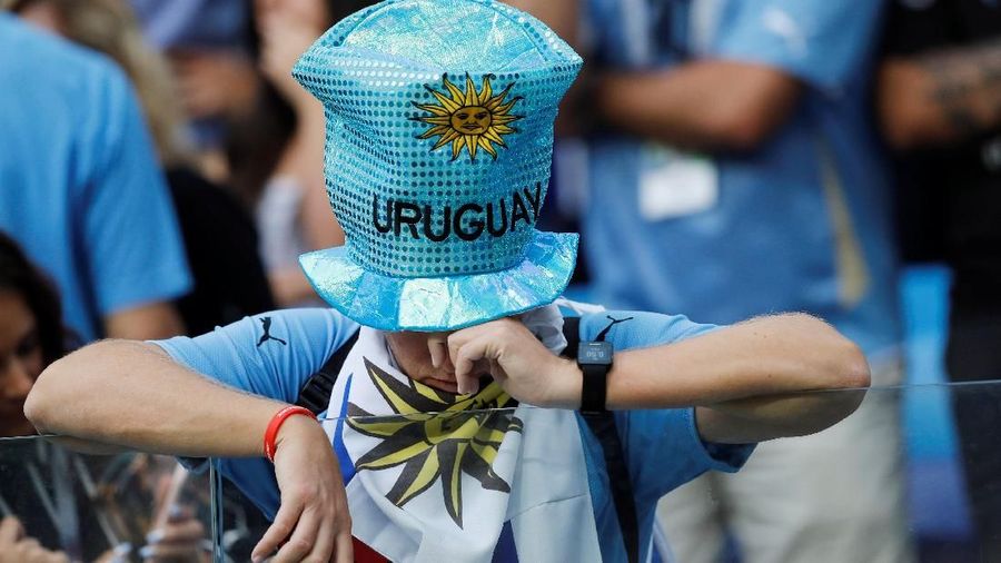 Brasil dan Uruguay kalah di perempat final Piala Dunia 2018.