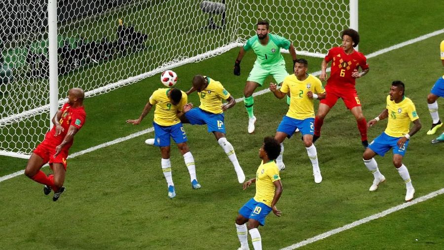 Kesempatan Brasil untuk melaju ke babak semifinal Piala Dunia 2018 pupus.
