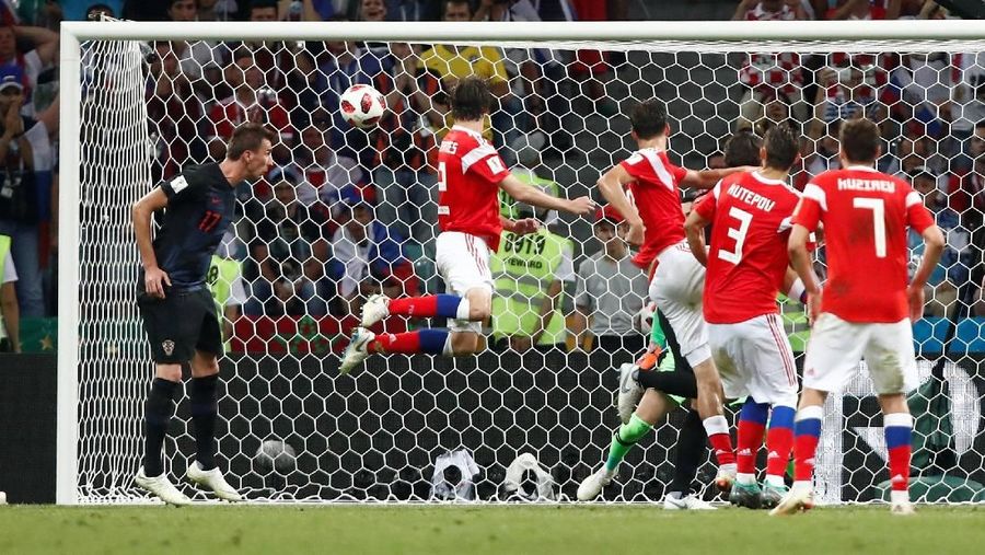 Kroasia melaju ke semifinal Piala Dunia 2018 usai menumbangkan Rusia.