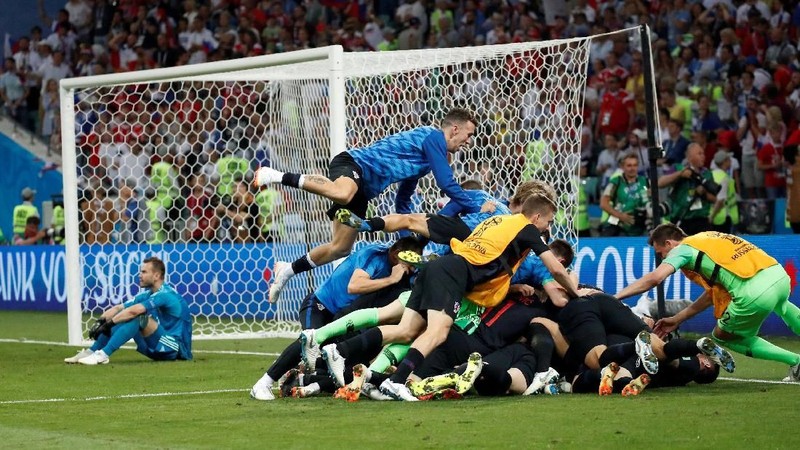Kroasia melaju ke semifinal Piala Dunia 2018 usai menumbangkan Rusia.
