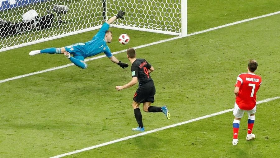 Kroasia melaju ke semifinal Piala Dunia 2018 usai menumbangkan Rusia.