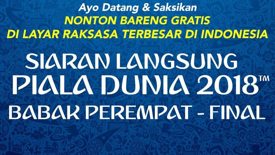 Yuk, kumpul di Lapangan Sunburst BSD City untuk nobar semifinal Piala Dunia sambil nonton konser Ari Lasso gratis!