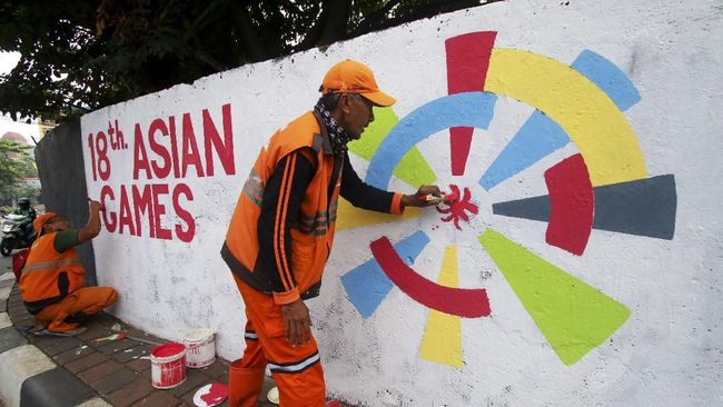 Anies Tak Perintahkan Pasukan Oranye Bikin Mural Asian Games