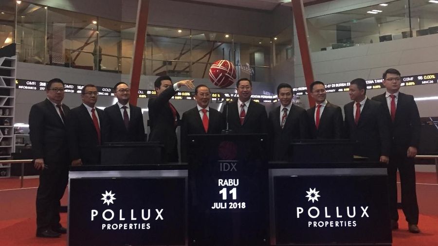 Saham PT Pollux Properti Indonesia Tbk (POLL) mulai diperdagangkan kembali hari ini, Selasa.