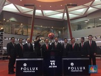 Listing Perdana, Saham Pollux Properti Melesat Hampir 50%