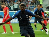 Gol Umtiti Bawa Prancis ke Final Piala Dunia 2018