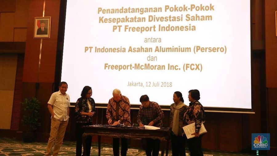 Pasca-penandatanganan HoA beberapa pekan lalu, pemerintah menargetkan seluruh proses divestasi PT Freeport Indonesia rampung tahun ini. 
