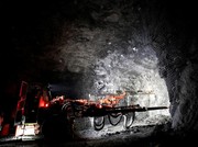 A worker operates an electric jumbo drill at Goldcorp Inc's Borden all-electric underground gold mine near Chapleau, Ontario, Canada, June 13, 2018. REUTERS/Chris Wattie