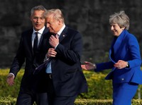 Trump Cibir Rencana Brexit PM Inggris