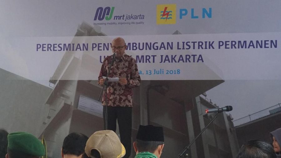 PT MRT Jakarta bersama dengan PT PLN hari ini meresmikan gardu listrik dengan tegangan 150 kV