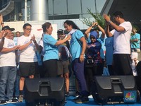 Sambil Bersepeda, Menteri Susi Ajak Masyarakat Cinta Laut RI