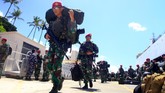 Sebanyak 217 anggota marinir mengikuti latihan penyamaan persepsi bersama pasukan dari 27 Negara di kawasan Asia-Pasifik, sebelum melakukan latihan di medan tempur Big Island-Hawaii pada ajang Rim Of The Pacific (RIMPAC) 2018. (ANTARA FOTO/Budi Candra Setya)