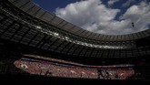 Gambar di dalam stadion Luzhniki, Moskow, yang menjadi tempat digelarnya laga grup B antara Portugal melawan Maroko. (REUTERS/Carl Recine)