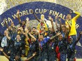 FOTO: Timnas Prancis Berpesta di Stadion Luzhniki