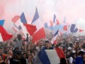 Warga Rayakan Kemenangan Prancis di Piala Dunia