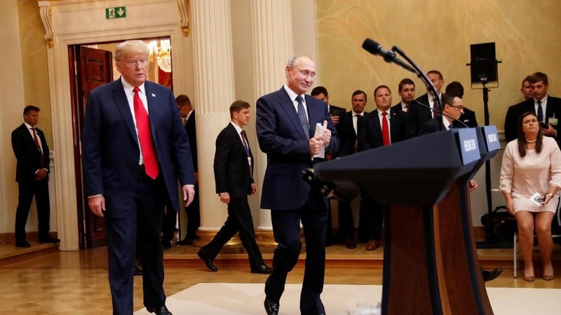 Trump menyebut pertemuannya dengan Putin telah memperbaiki hubungan kedua negara secara signifikan.