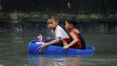 Peringatan hujan juga diterapkan di Rizal, Cavite, Pampanga dan Zambales, kata badan cuaca. (REUTERS/Erik De Castro)