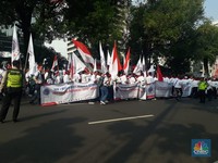 FOTO: Demo Karyawan Pertamina, Tolak Menteri Rini Jual Aset