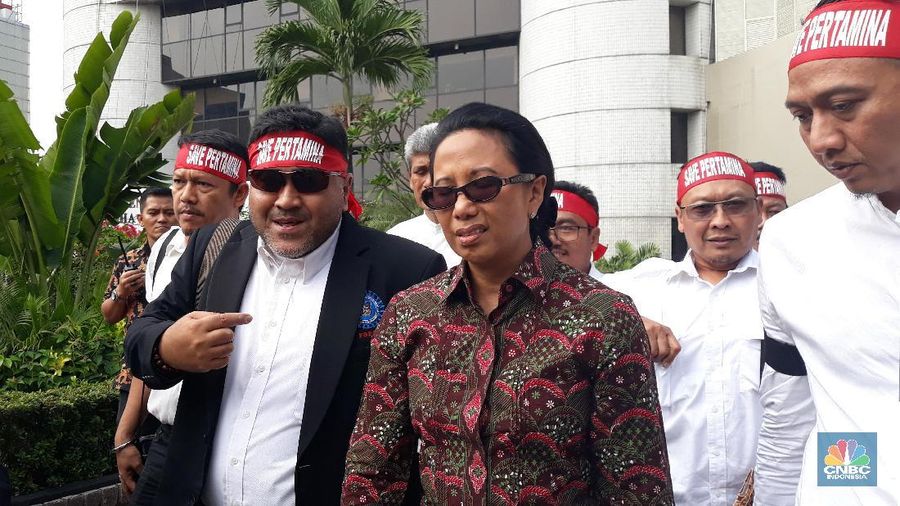 Disambangi ribuan pendemo di kantornya, ini pernyataan lengkap Menteri Rini