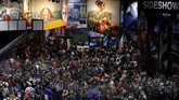Pencinta komik, pahlawan super dan anime membanjiri pembukaan San Diego Comic Con pada Kamis (19/7) lalu. (REUTERS/Mike Blake)