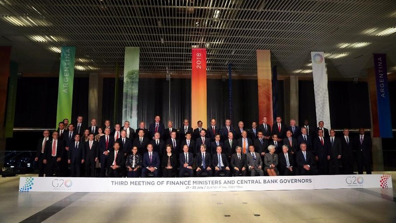 Indonesia adalah anggota G20 yang merupakan kelompok 20 negara-negara dengan ukuran ekonomi terbesar dan memiliki pengaruh sistemik bagi ekonomi dunia.