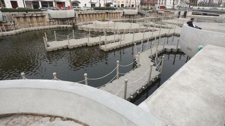Proyek Kali Besar yang berada tepat di belakang kawasan Museum Fatahilah ini menghabiskan anggaran Rp260 miliar.