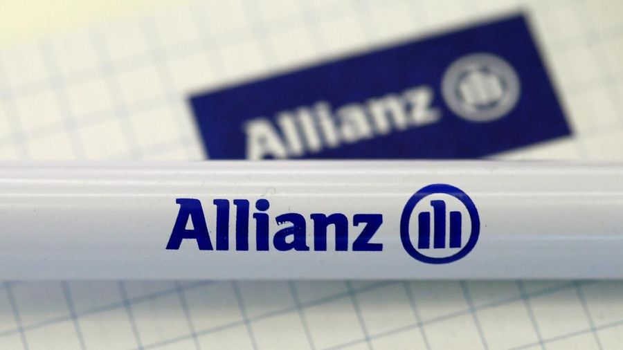 FILE PHOTO -  The company logo of German insurer Allianz SE is pictured before an annual news conference in Munich, Germany, February 19, 2016.    REUTERS/Michaela Rehle/File Photo                       GLOBAL BUSINESS WEEK AHEAD