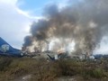 VIDEO: Pesawat Jatuh di Meksiko, Diduga Karena Angin Kencang