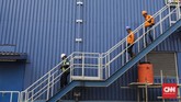 Pembangunan infrastruktur kelistristrikan ini bagian dari pembangunan infrastruktur ketenaga listrikan 35.000 MW dengan jalur transmisi baru sepanjang 46.000 kilometer sirkit (kms). (CNNIndonesia/Adhi Wicaksono).