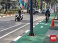 Ada Tiang di Tengah Jalur Sepeda, Kakorlantas Minta Dikoreksi