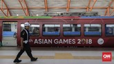 Seluruh atlet dan official peserta Asian Games 2018 dapat menggunakan LRT tanpa dipungut biaya.