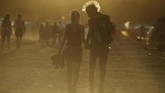 Festival ini dikenal sebagai salah satu festival ruang terbuka terbesar di Eropa dan bisa menarik pengunjung lebih dari 600 ribu orang. (REUTERS/Kacper Pempel)