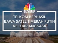Telkom Berhasil Bawa Satelit Merah Putih ke Luar Angkasa