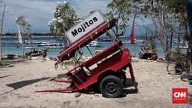 FOTO: Menerawang Sepi di Gili Trawangan Pascagempa 7 SR
