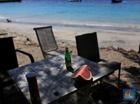 Sepinya Pantai Gili Usai Ditinggal Turis Asing Pasca-Gempa