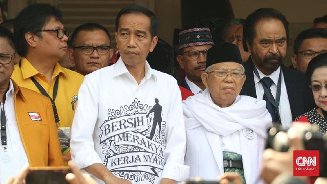Berkas Lengkap, Jokowi-Ma'ruf Resmi Daftar Capres-Cawapres