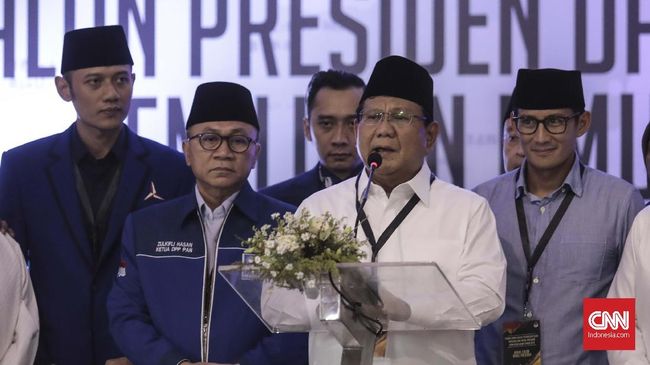 Pengundian Nomor Urut, Prabowo-Sandiaga Tiba di KPU