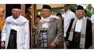 Ma'ruf Amin Belum Terpikir Ubah Gaya Bersarung