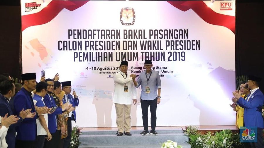 Jelang Pemilu 2019, Indonesia memiliki dua kandidat calon Presiden dan Wakil Presiden.