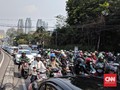 Prabowo-Sandi Daftar Pilpres, Lalu Lintas Sekitar KPU Macet