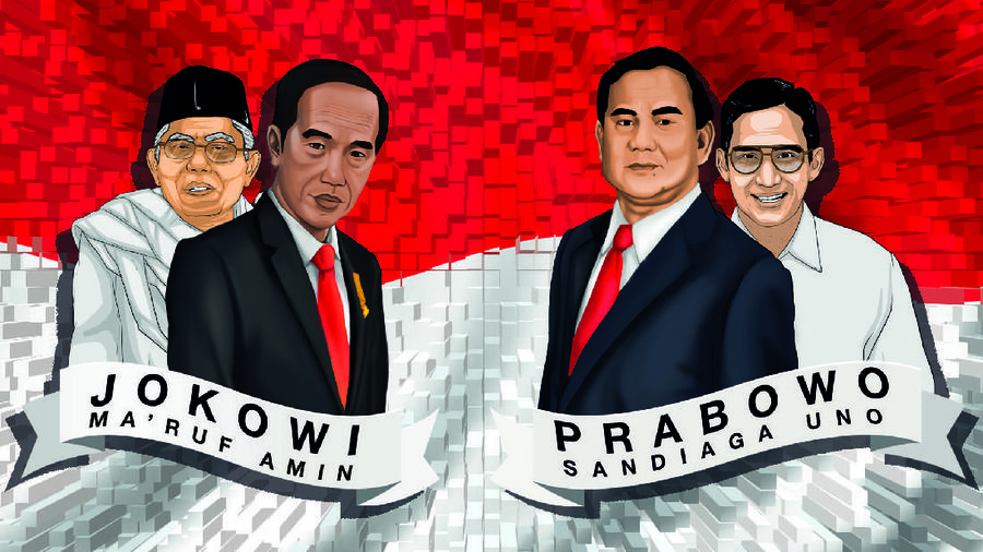 Komposisi perolehan suara antar dua kandidat calon presiden dan wakil presiden masih tak berubah jauh.
