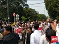 Konvoi Pendukung Prabowo ke KPU Picu Kemacetan